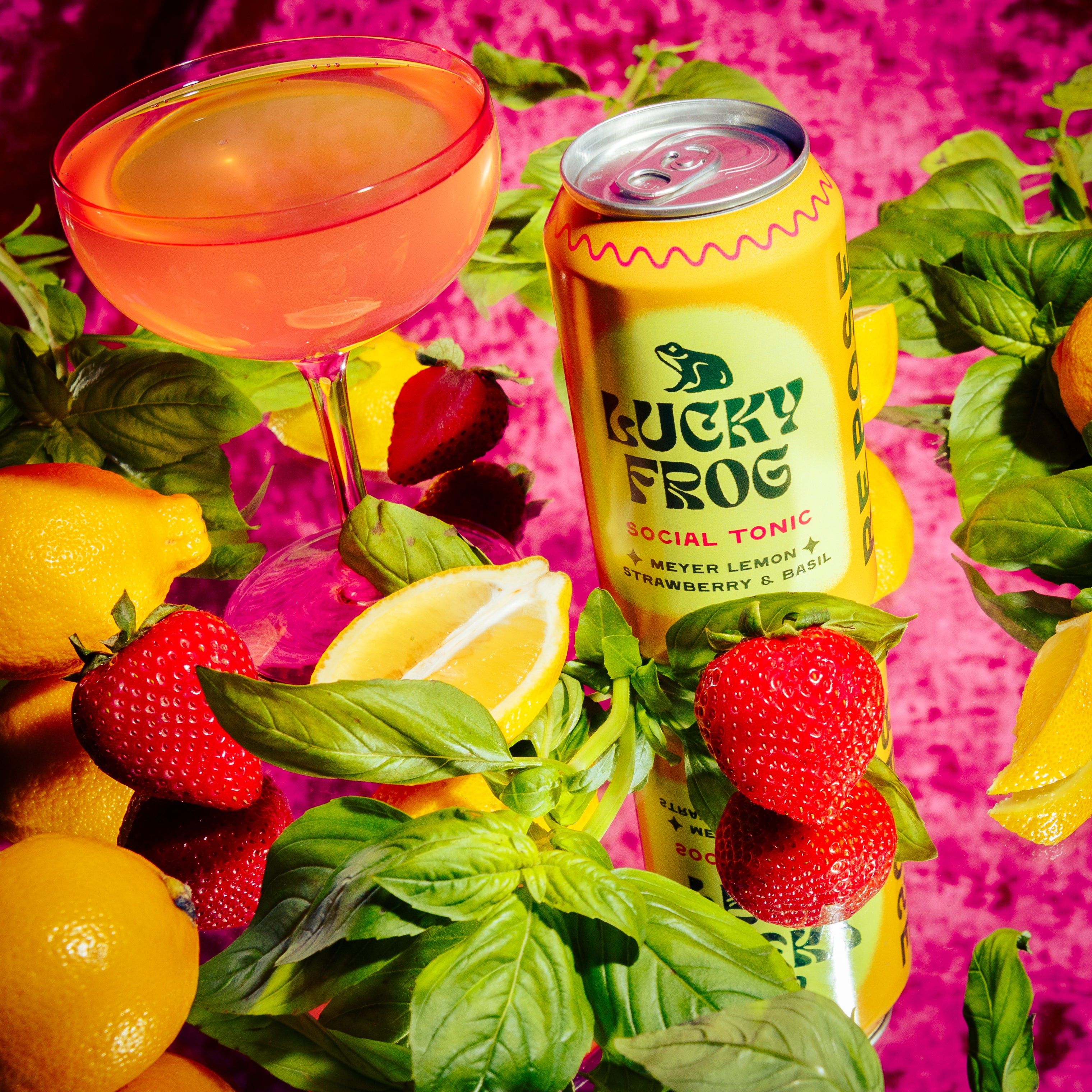 Meyer Lemon Basil Strawberry - Case 24 Pack